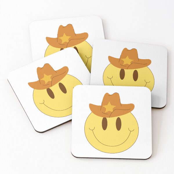 Item preview, cowboy smiley face designed and sold by mediorcesav.