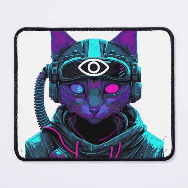Item preview, Cyberpunk cat, Open Eye / AI,original designed and sold by Ksmith-Style.