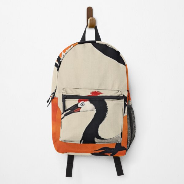 Item preview, "Graceful Majesty: Red-Crested Crane" Pictured in Traditional Japanese Style Art designed and sold by 9000MilesToHome.