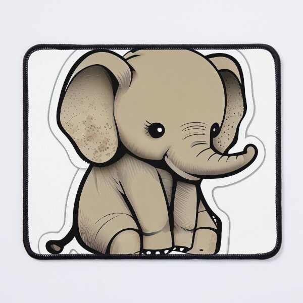 Item preview, Cute Baby Elephant designed and sold by Revjock.