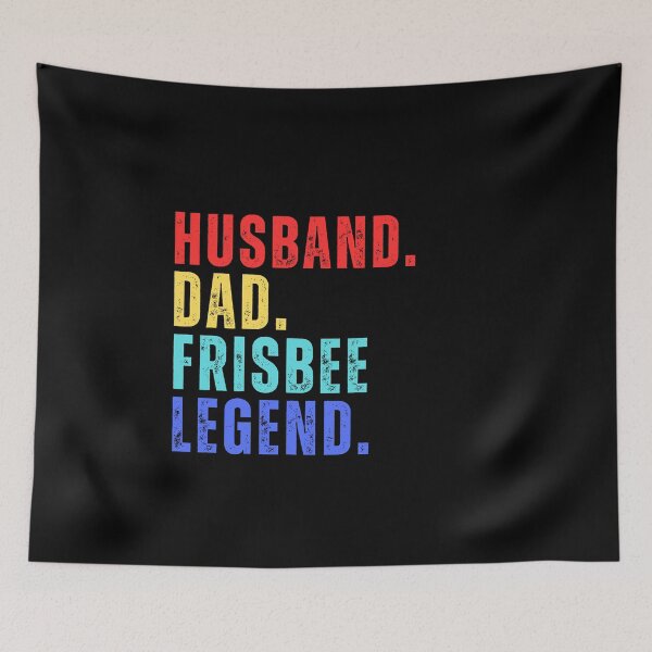 Item preview, HUSBAND DAD FRISBEE LEGEND, Water Sports, National Beach Day, Tropical Vacation designed and sold by Sun Sand & Sea Art.