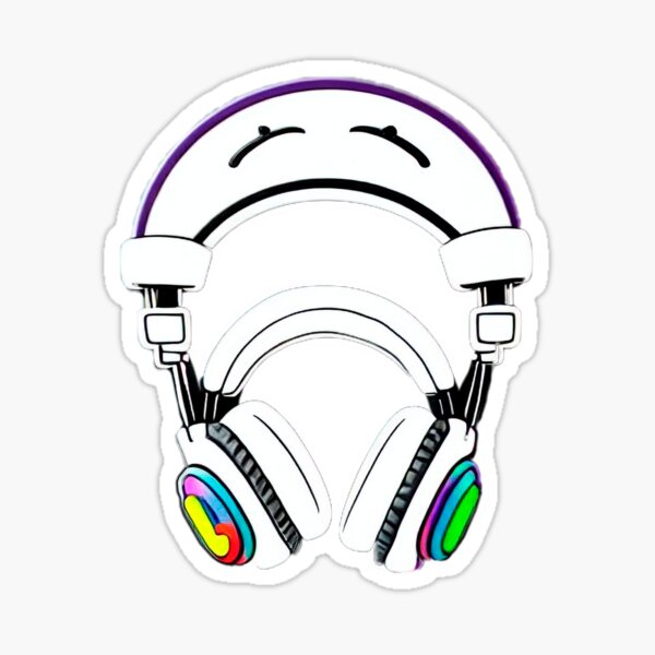 headphone music' Sticker