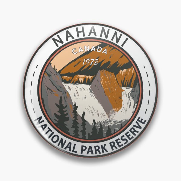 Item preview, Nahanni National Park Reserve Canada Vintage Badge designed and sold by KrisSidDesigns.