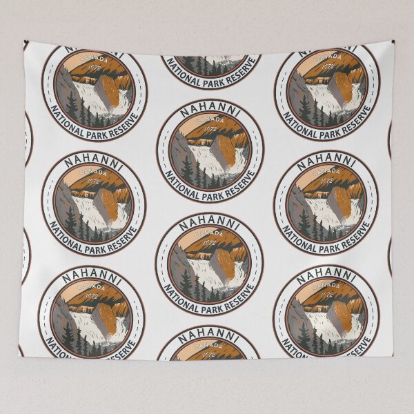 Item preview, Nahanni National Park Reserve Canada Vintage Badge designed and sold by KrisSidDesigns.