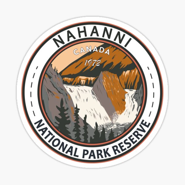 Item preview, Nahanni National Park Reserve Canada Vintage Badge designed and sold by KrisSidDesigns.