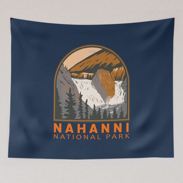 Item preview, Nahanni National Park Reserve Vintage Emblem designed and sold by KrisSidDesigns.