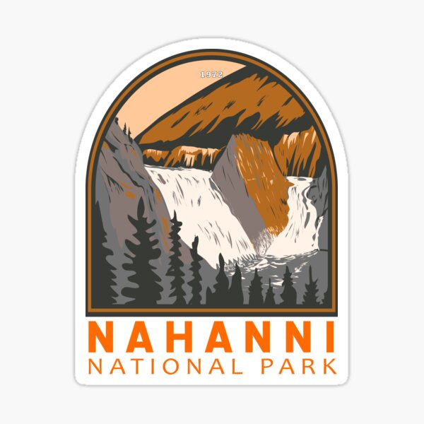 Item preview, Nahanni National Park Reserve Vintage Emblem designed and sold by KrisSidDesigns.