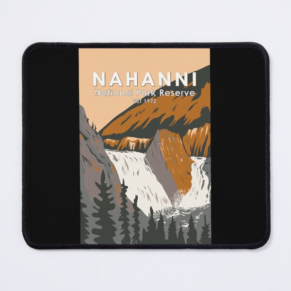 Item preview, Nahanni National Park Reserve Travel Art Vintage designed and sold by KrisSidDesigns.