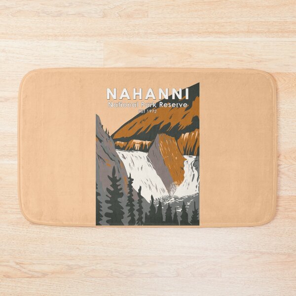 Item preview, Nahanni National Park Reserve Travel Art Vintage designed and sold by KrisSidDesigns.