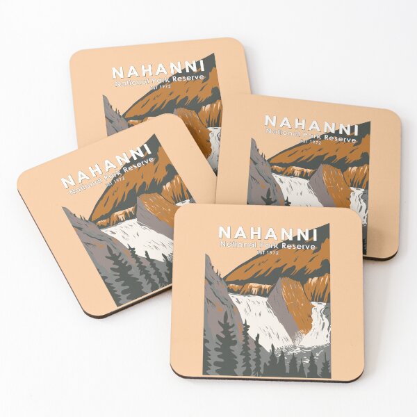 Item preview, Nahanni National Park Reserve Travel Art Vintage designed and sold by KrisSidDesigns.