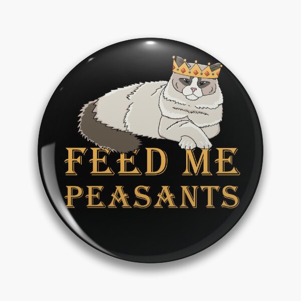 Item preview, Feed Me Peasants - Royal Ragdoll Cat - Ragdoll Cat in Crown designed and sold by EcoElsa.