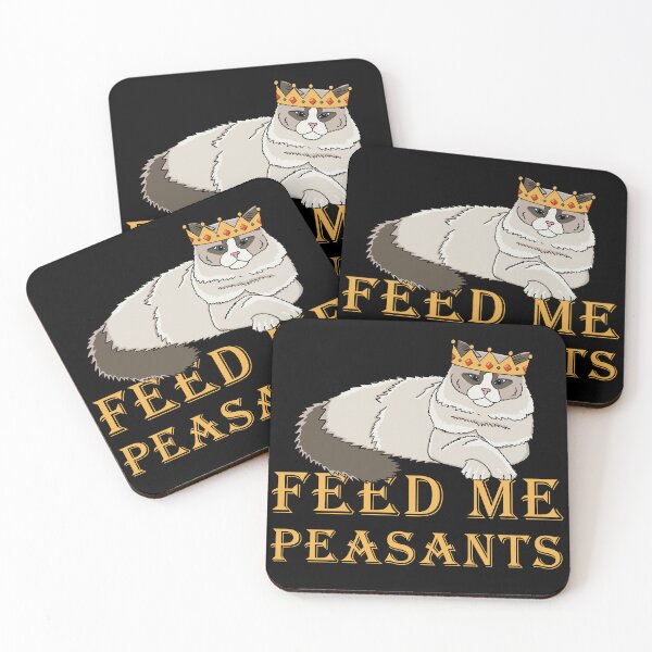 Item preview, Feed Me Peasants - Royal Ragdoll Cat - Ragdoll Cat in Crown designed and sold by EcoElsa.