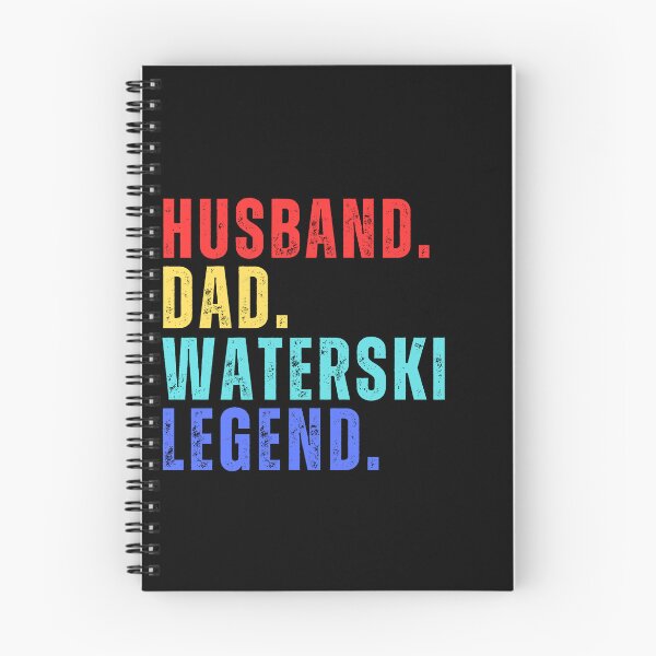 Item preview, HUSBAND DAD WATERSKI LEGEND, Water Sports, National Beach Day, Tropical Vacation designed and sold by Sun Sand & Sea Art.