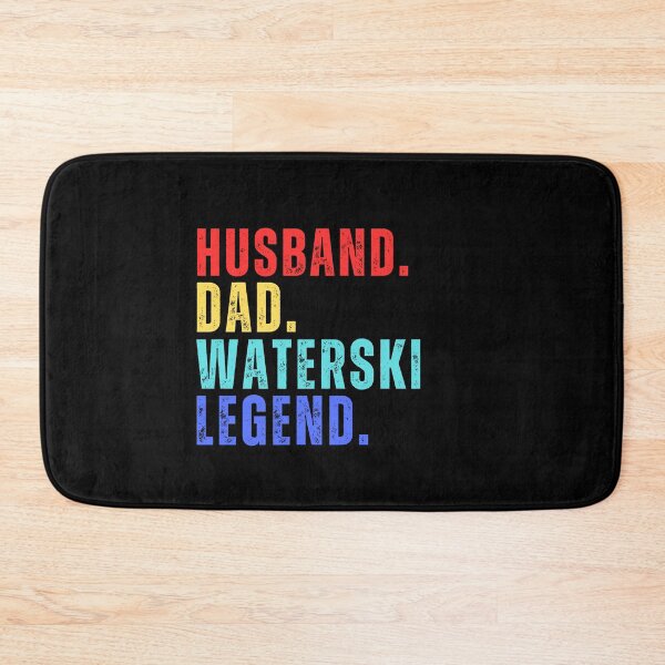 Item preview, HUSBAND DAD WATERSKI LEGEND, Water Sports, National Beach Day, Tropical Vacation designed and sold by Sun Sand & Sea Art.