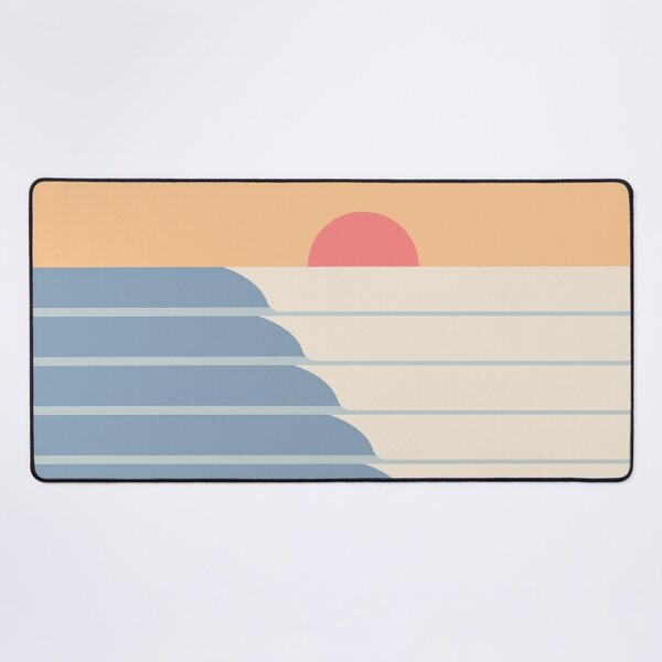 Vista previa del artículo con la obra «Olas retro del atardecer», diseñado y vendido por Lyman Creative Co..
