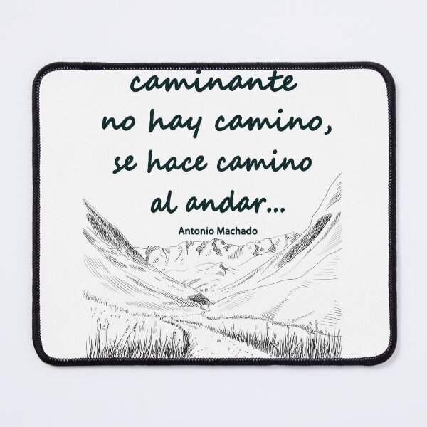 Item preview, Caminante no hay camino, a verse by Antonio Machado (version 2) designed and sold by Hugo Cuevas-Mohr.