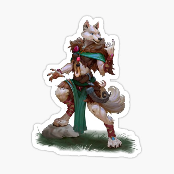 Female Werewolf Sticker