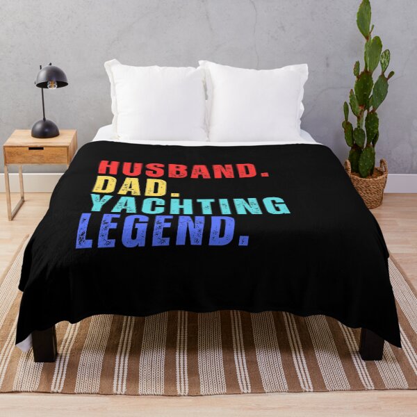 Item preview, HUSBAND DAD YACHTING LEGEND, Water Sports, National Beach Day, Tropical Vacation designed and sold by Sun Sand & Sea Art.