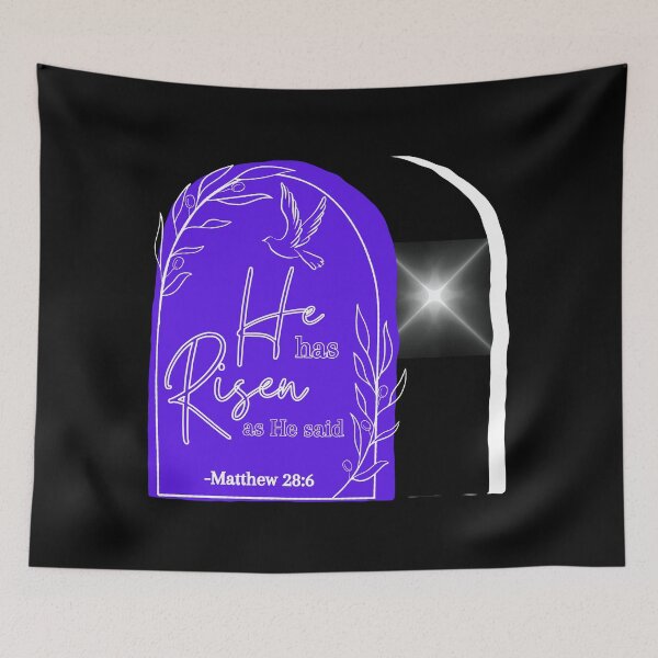 Item preview, He Has Risen Empty Tomb Easter Graphic designed and sold by PBJArt.