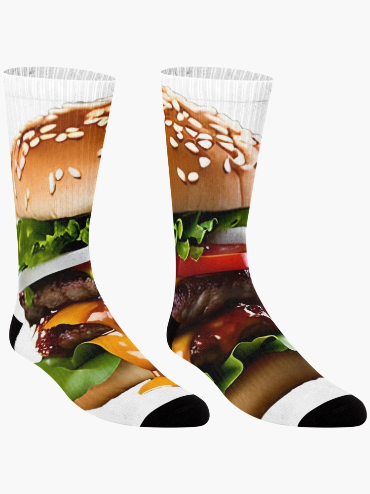 Thumbnail 3 of 5, Socks, Cheeseburger designed and sold by Rico-Broham.