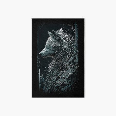 Brand New Wolf Art Board Print for Sale by brandnewmerch