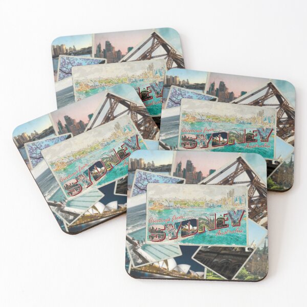 Item preview, Greetings from Sydney in Australia Vintage style retro souvenir designed and sold by DeveloperProp0.