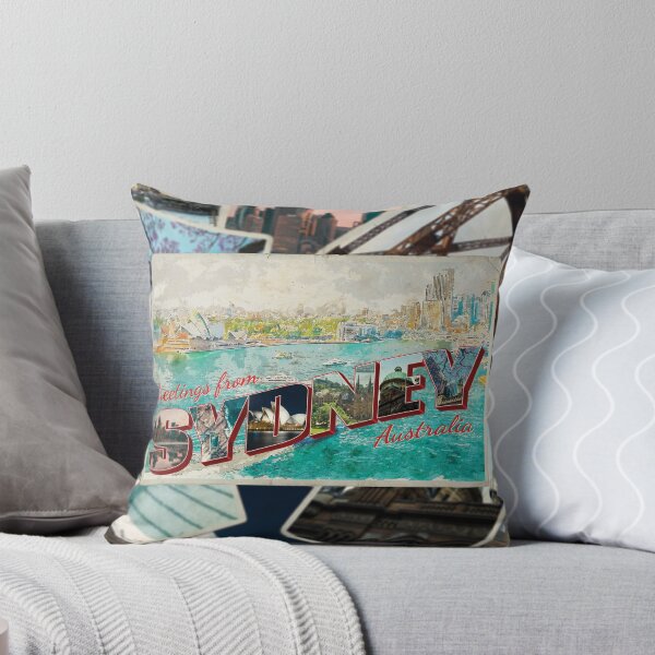 Artikelvorschau, Grüße aus Sydney in Australien Retro-Souvenir im Vintage-Stil entworfen und verkauft von DeveloperProp0.