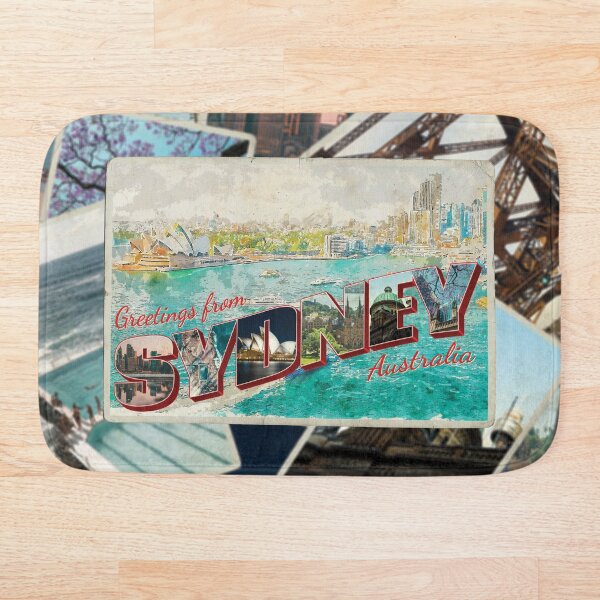 Item preview, Greetings from Sydney in Australia Vintage style retro souvenir designed and sold by DeveloperProp0.