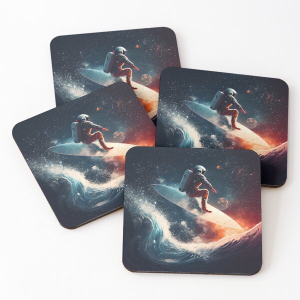 Item preview, Astronaut surfing the celestial night sky designed and sold by Richenda.