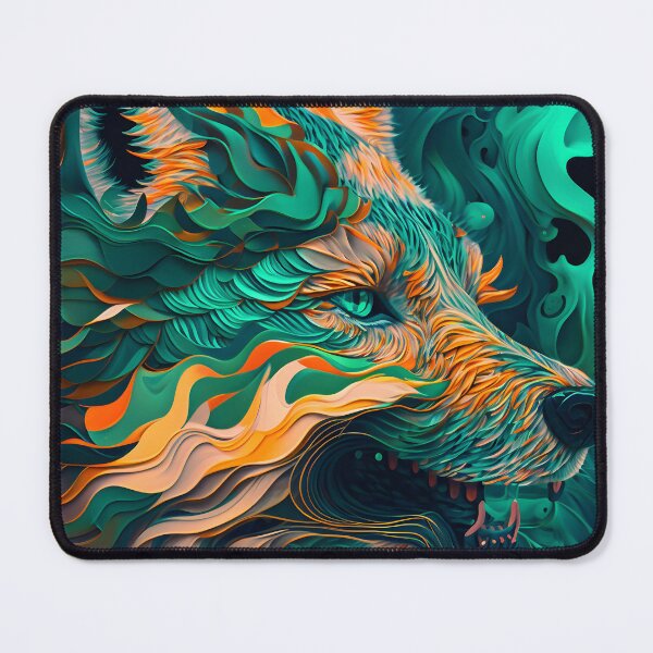 Item preview, Malachite Wolf Design designed and sold by EarthArtAvencha.