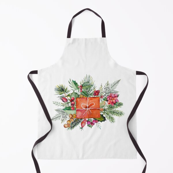 Item preview, Watercolor Christmas Collage of Holiday Decorations designed and sold by silviaol.