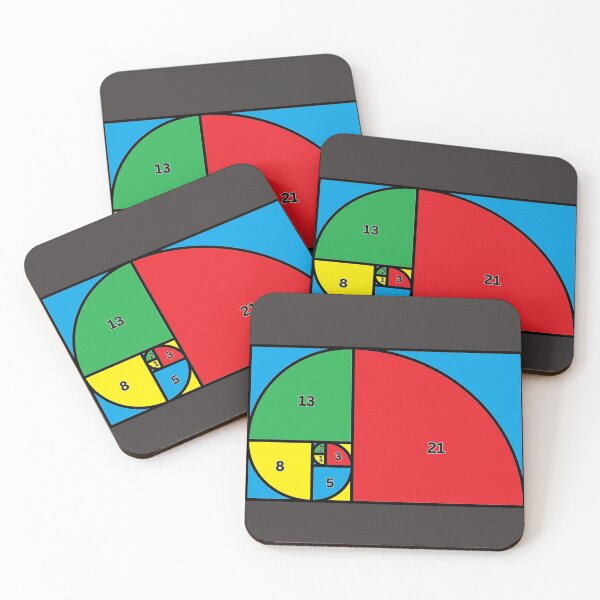Item preview, Fibonnacci #2 Numbers Sequence 1,2,3,5,8,21 Math Geometry designed and sold by LGbubble.