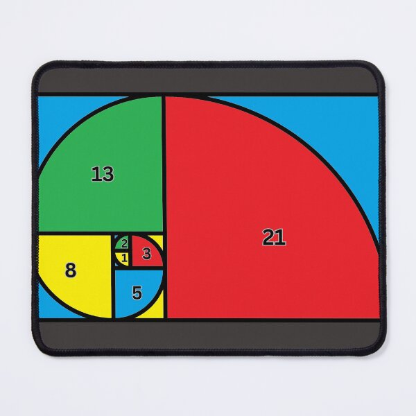 Item preview, Fibonnacci #2 Numbers Sequence 1,2,3,5,8,21 Math Geometry designed and sold by LGbubble.