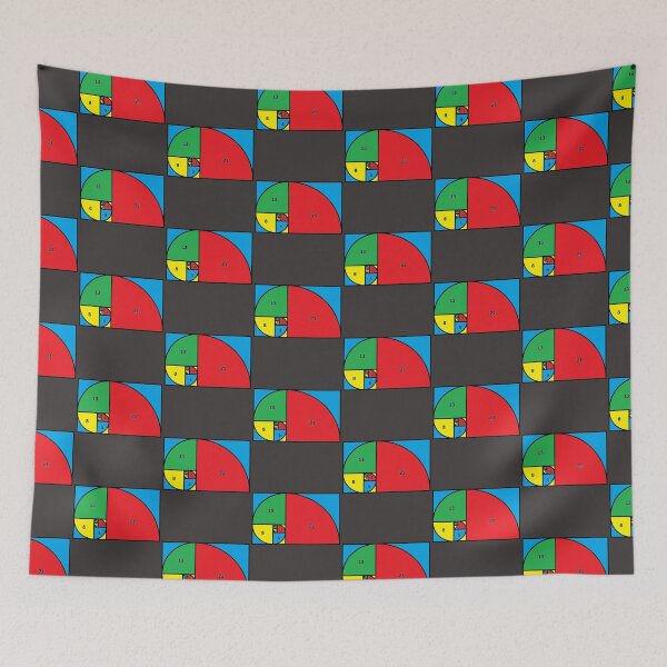 Item preview, Fibonnacci #2 Numbers Sequence 1,2,3,5,8,21 Math Geometry designed and sold by LGbubble.