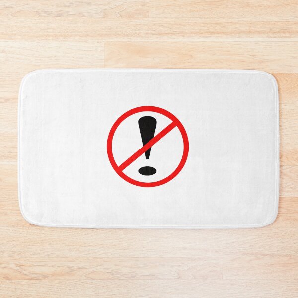 Item preview, No Exclamation designed and sold by jojobob.