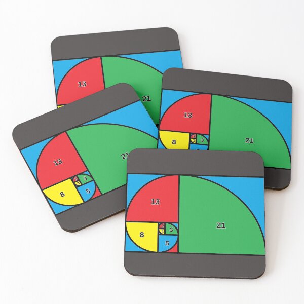 Item preview, Fibonnacci #3 Numbers Sequence 1,2,3,5,8,21 Math Geometry designed and sold by LGbubble.