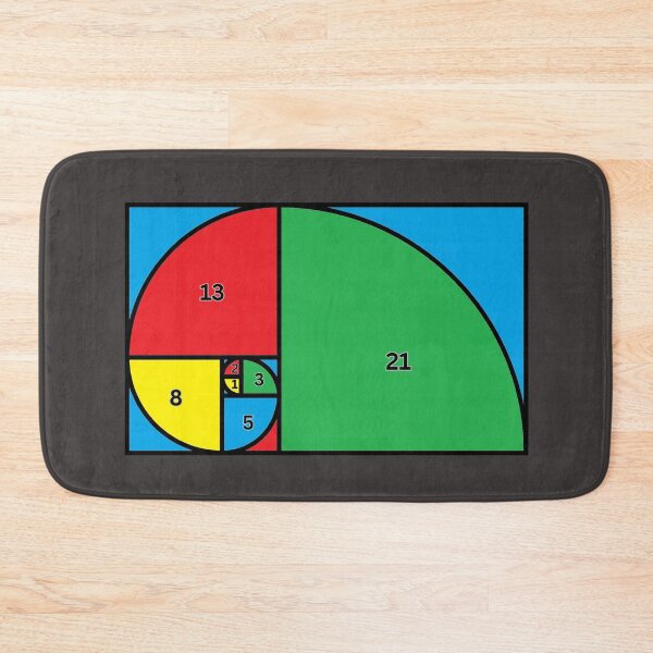 Item preview, Fibonnacci #3 Numbers Sequence 1,2,3,5,8,21 Math Geometry designed and sold by LGbubble.