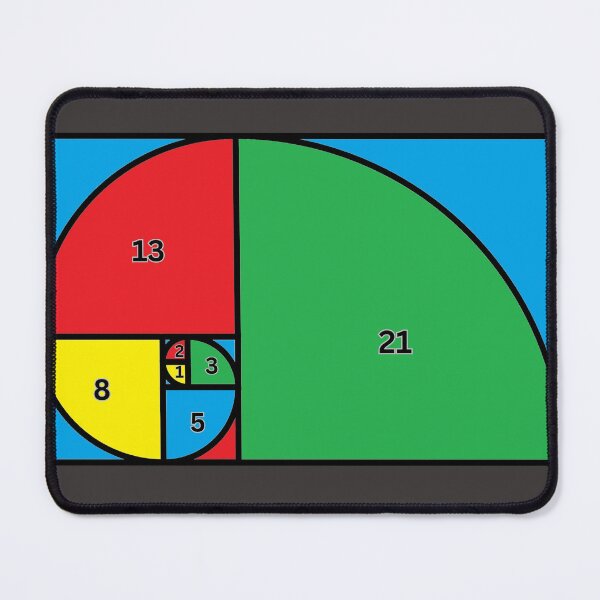 Item preview, Fibonnacci #3 Numbers Sequence 1,2,3,5,8,21 Math Geometry designed and sold by LGbubble.