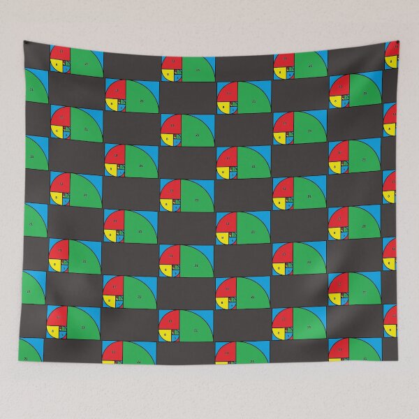 Item preview, Fibonnacci #3 Numbers Sequence 1,2,3,5,8,21 Math Geometry designed and sold by LGbubble.