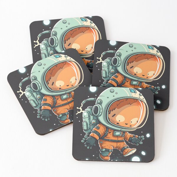 Item preview, cute curious astronaut designed and sold by R.L cases and stickers.