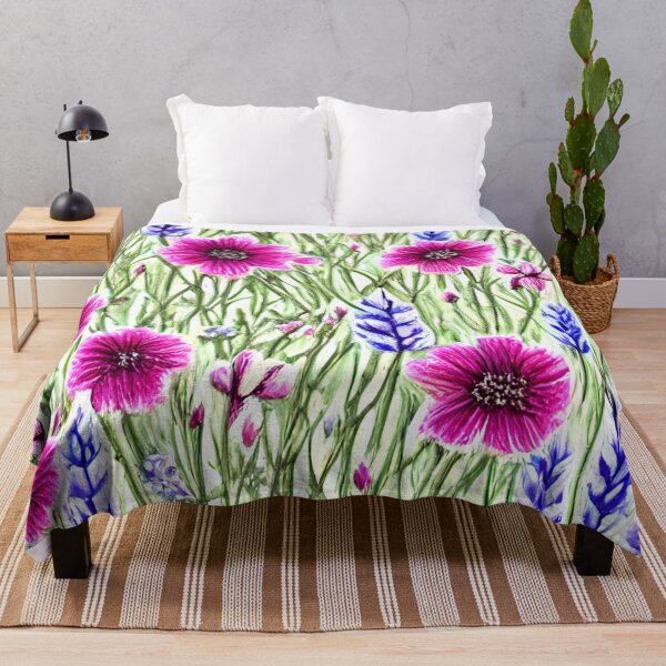 Item preview, Folk Art Wildflowers designed and sold by Poetic Patterns Studio.