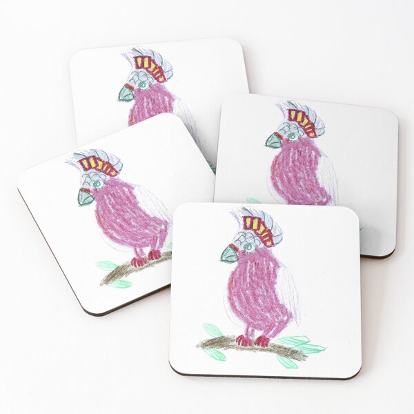 Item preview, Pink parrot with crown designed and sold by MadeBySicilian.
