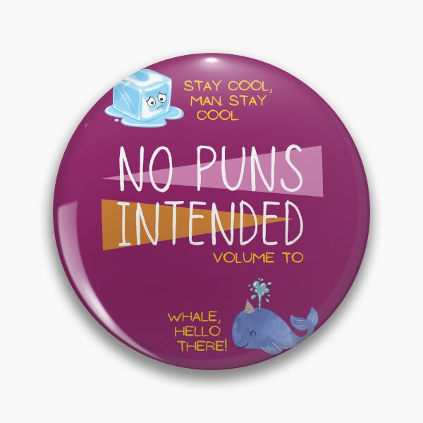 Item preview, No Puns Intended Volume To Pun Book Notebook Parody designed and sold by MillennialMemer.