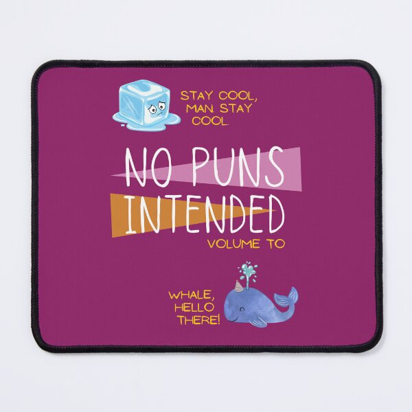 Item preview, No Puns Intended Volume To Pun Book Notebook Parody designed and sold by MillennialMemer.