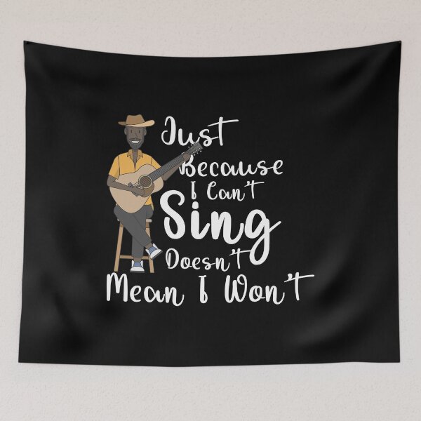 Item preview, Guitar Lover Just Because I Can't Sing Doesn't Mean I Won't designed and sold by GiftByAyoub.