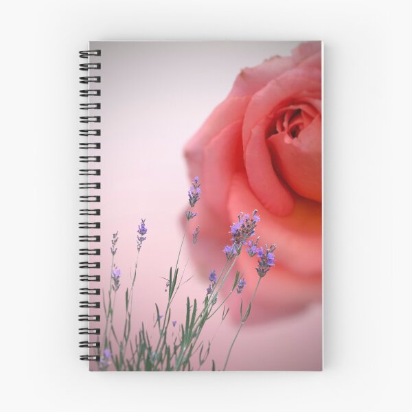 Item preview, Pink rose and lavender flowers  designed and sold by Khala.