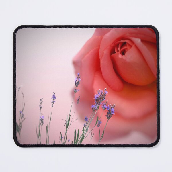 Item preview, Pink rose and lavender flowers  designed and sold by Khala.