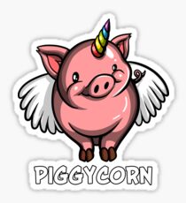 Piggycorn Funny Flying Pig Unicorn Sticker