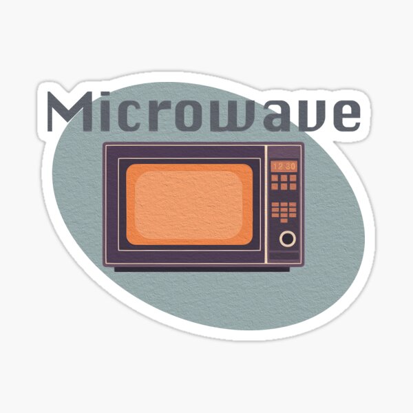 "Microwave" Sticker for Sale by sterkoma Redbubble