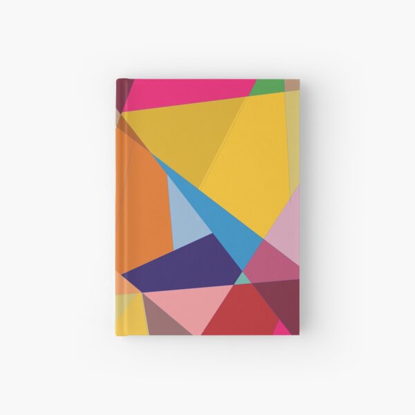 Creative Geometry rainbow triangles Hardcover Journal